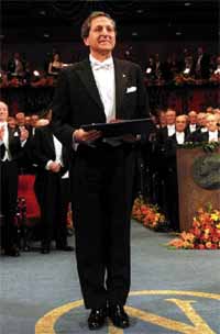 CÉRÉMONIE OFFICIELLE À STOCKHOLM DE REMISE DES PRIX NOBEL 1997